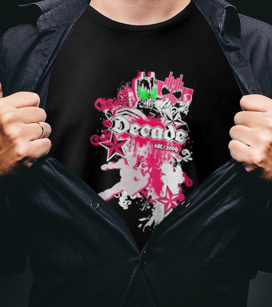 Kamen Rider Decade Est 2009 Heroic Starburst Adventure T-Shirt