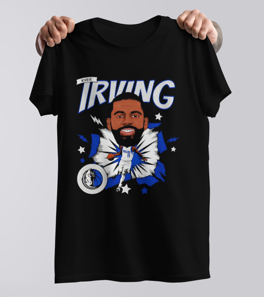 Kyrie Irving Dallas Mavericks NBA Number 11 Player Starburst T-Shirt