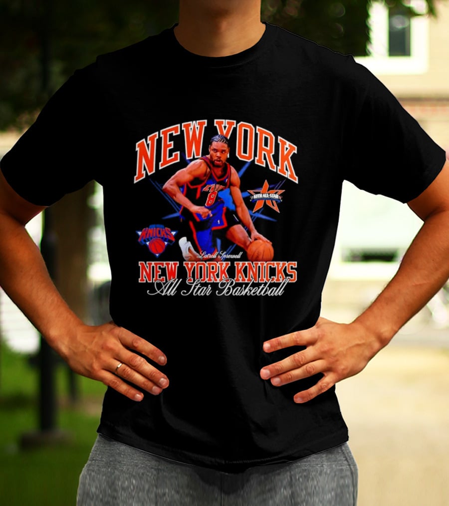 New York Knicks Latrell Sprewell All Star Basketball NBA Knicks T-Shirt
