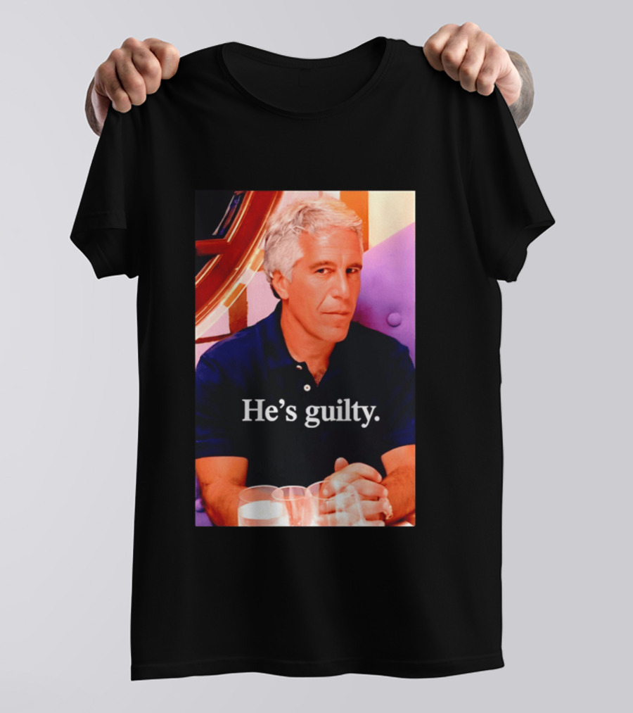 Lil Pump Epstein He's Guilty Controversial Meme T-Shirt
