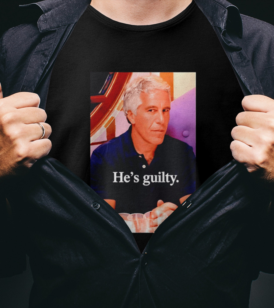Lil Pump Epstein He's Guilty Controversial Meme T-Shirt