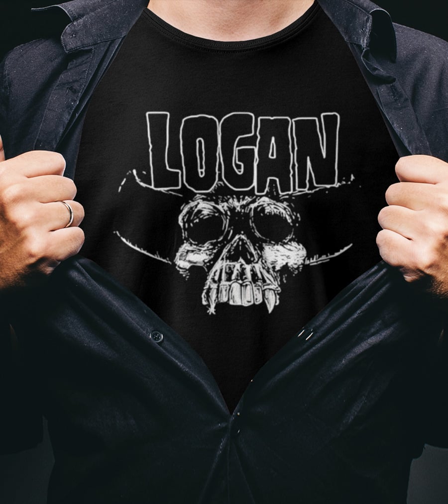 Logan Wolverine Marvel Comics Skull T-Shirt