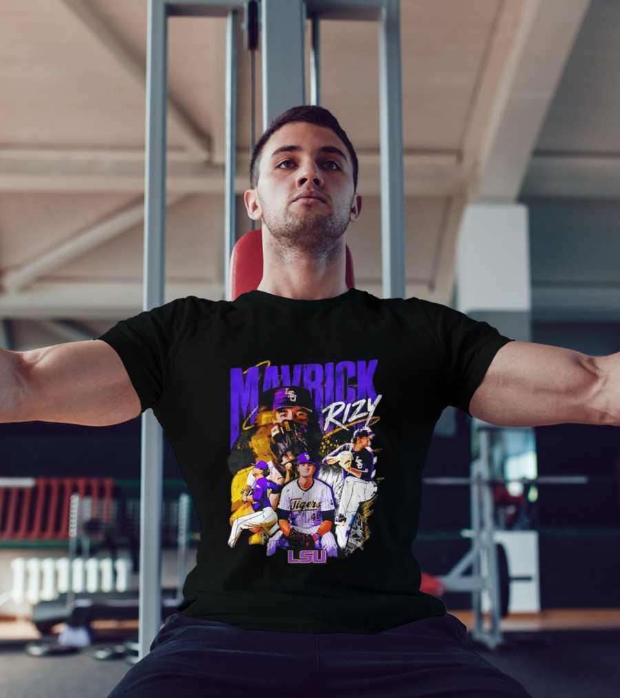 LSU Tigers Mavrick Rizy Baseball Collection T-Shirt