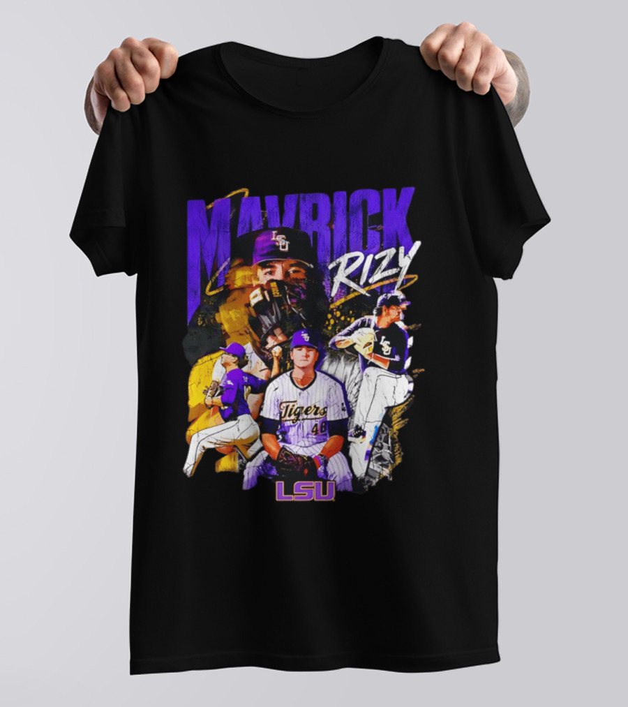 LSU Tigers Mavrick Rizy Baseball Collection T-Shirt