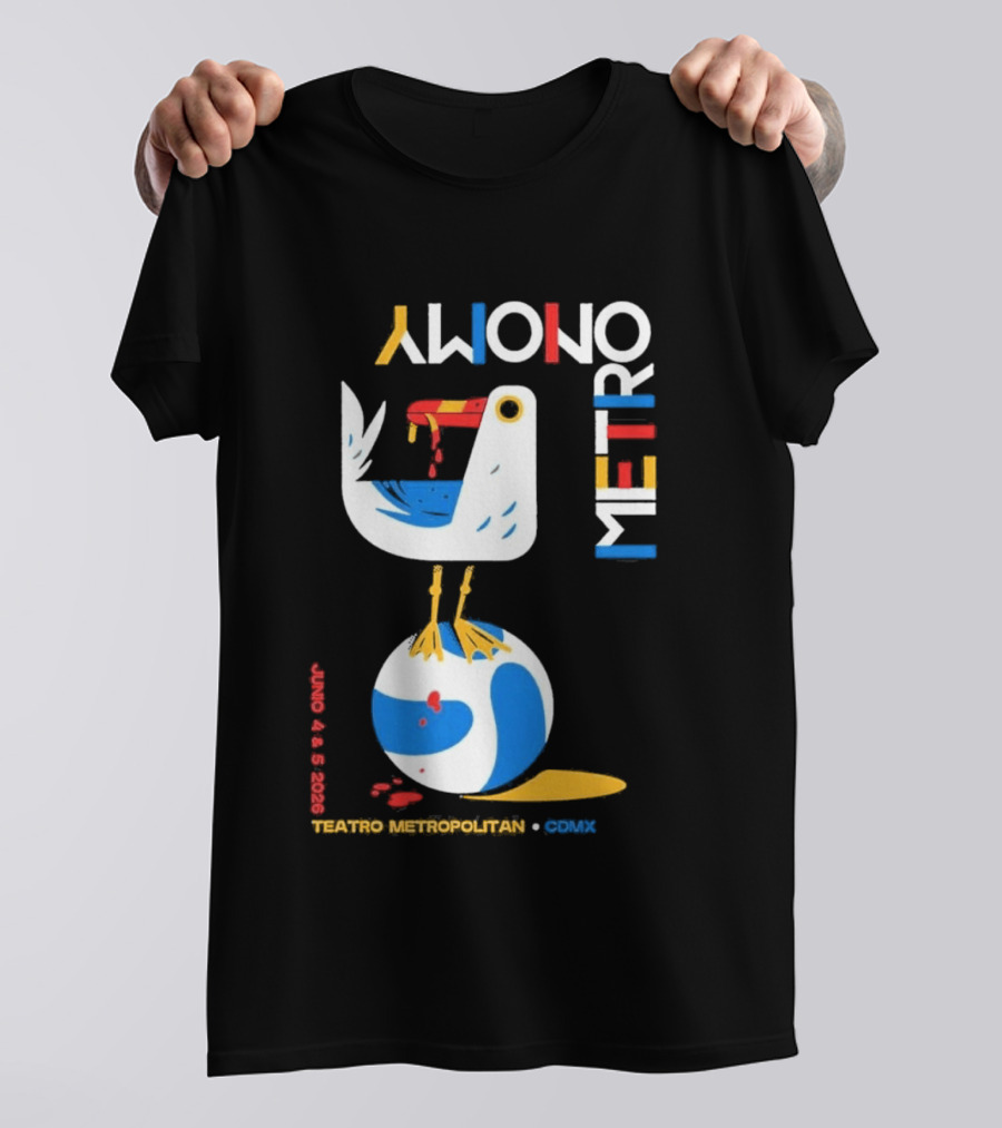 Metronomy Mexico City Teatro Metropólitan June 4 5 2026 T-Shirt