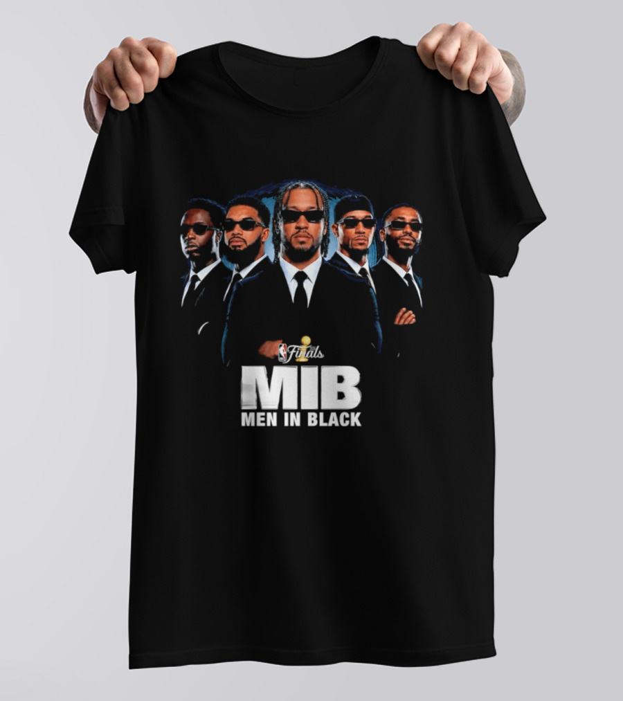 NBA Finals MIB Men In Black Jalen Brunson Josh Hart Mikal Bridges Donte DiVincenzo New York Knicks T-Shirt