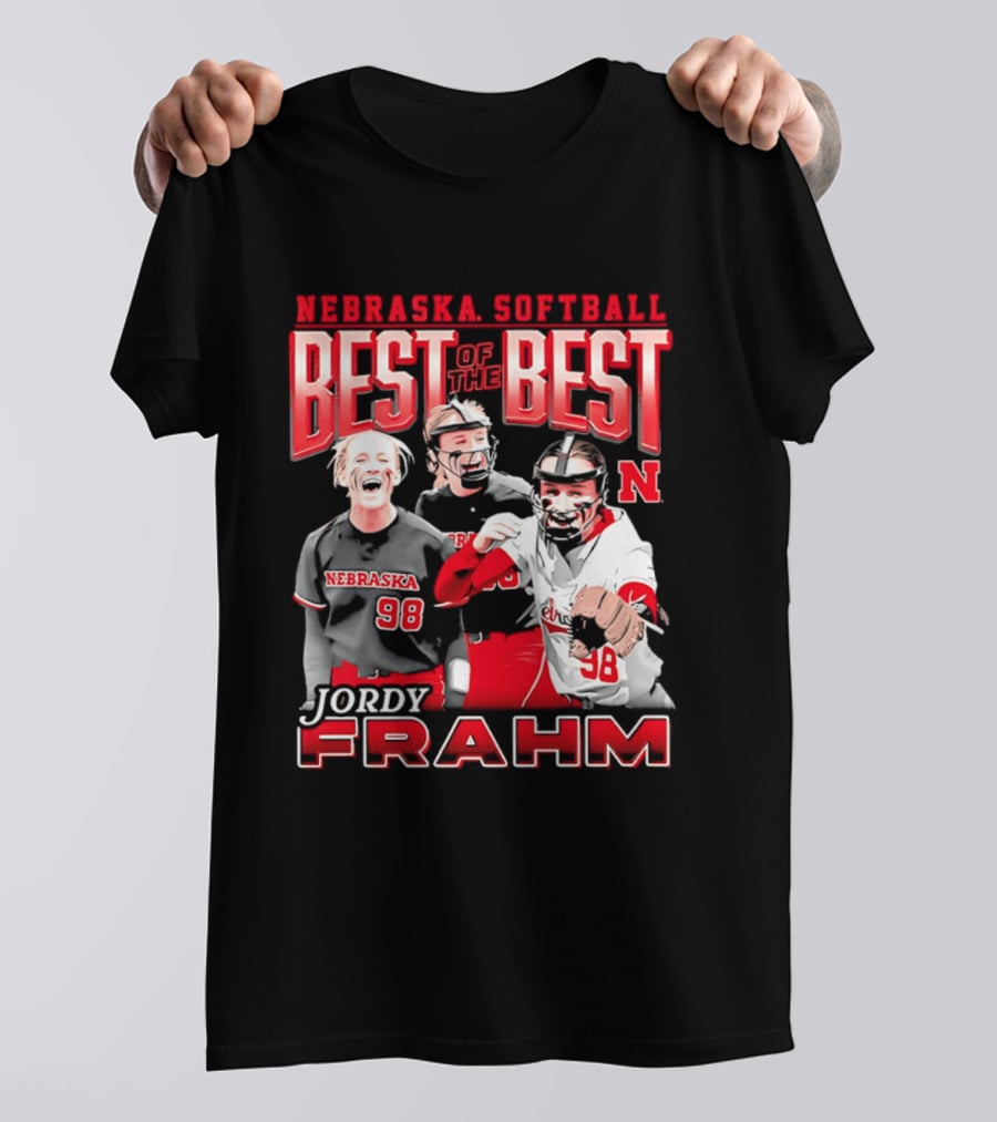 Nebraska Softball Best Of The Best Jordy Frahm 98 T-Shirt
