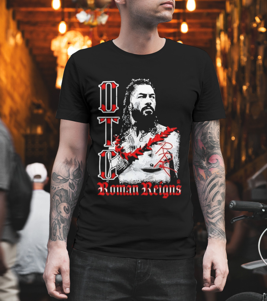 OTC Roman Reigns Wrestling Iconic Athlete T-Shirt