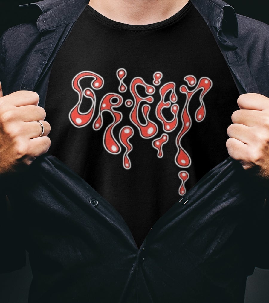 Pretty Green Dripping Letters T-Shirt