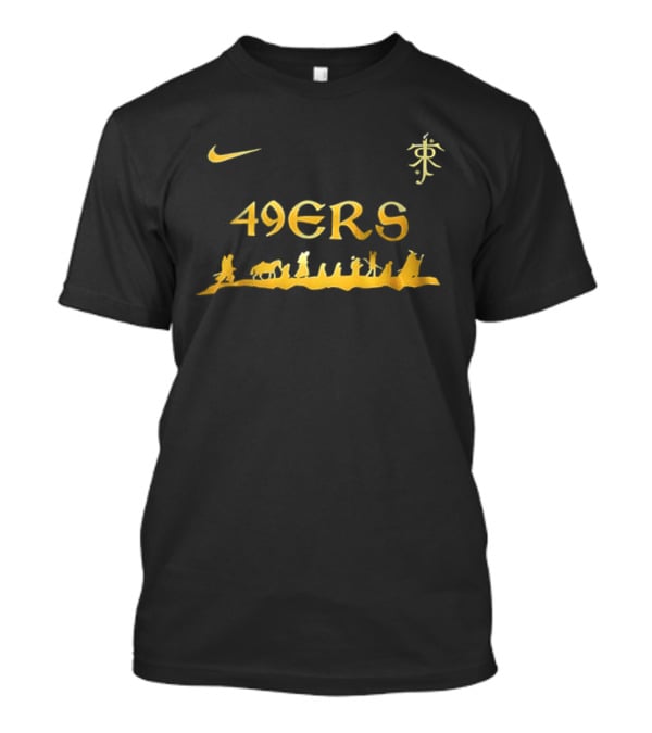San Francisco 49ers 2 Sided Nike X The Lord Of The Rings Collaboration T-Shirt