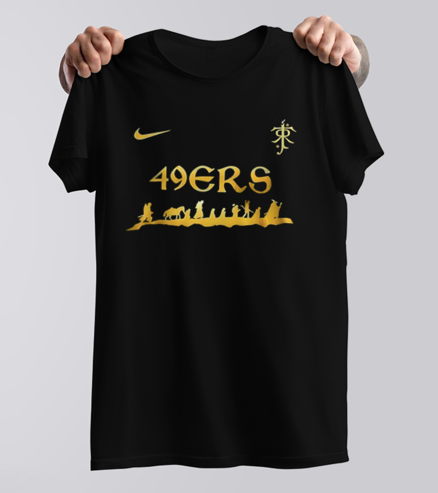 San Francisco 49ers 2 Sided Nike X The Lord Of The Rings Collaboration T-Shirt