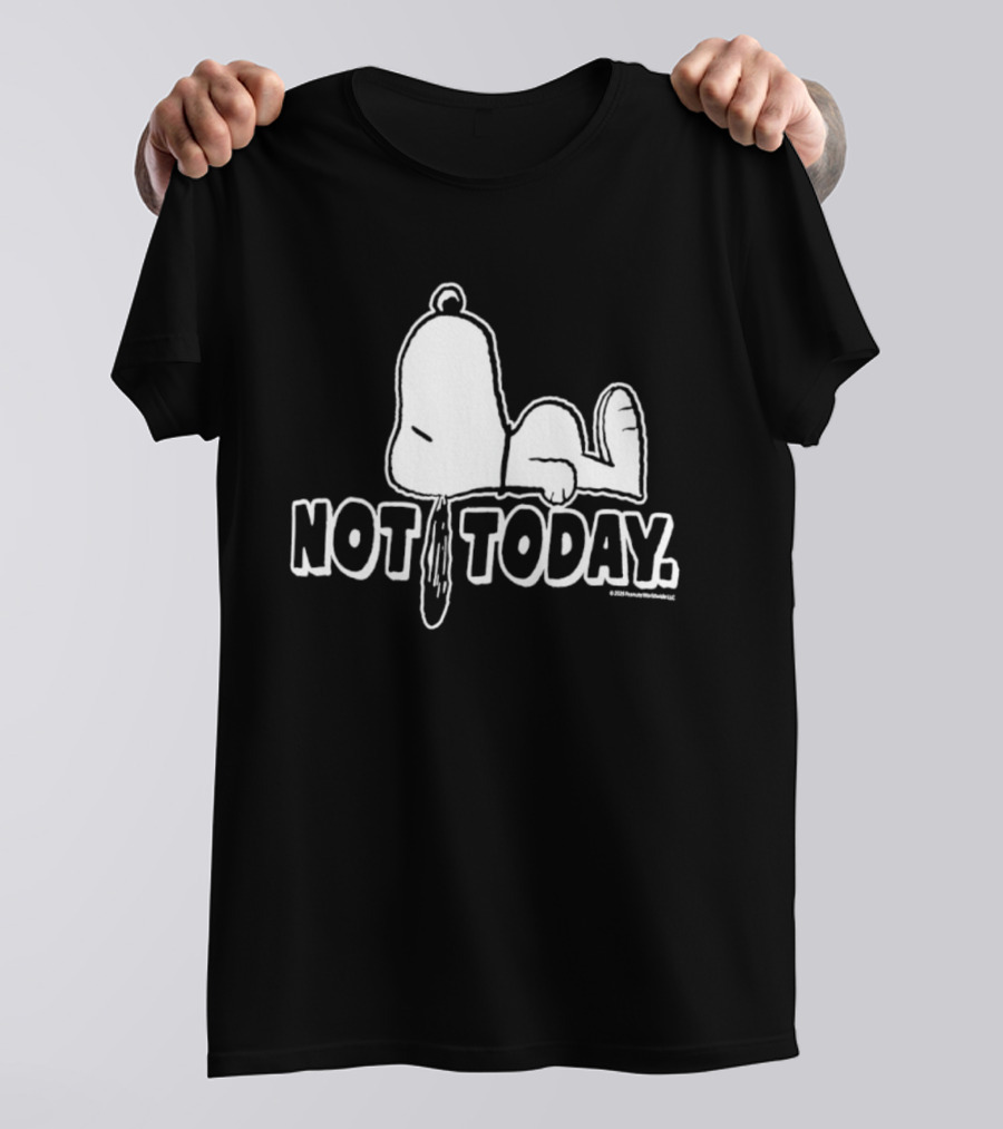 Snoopy Not Today Relaxed Mood Peanuts T-Shirt