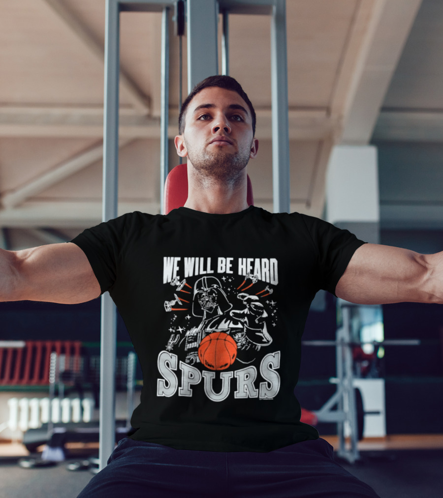 Star Wars San Antonio Spurs We Will Be Heard Dark Side Spurs T-Shirt