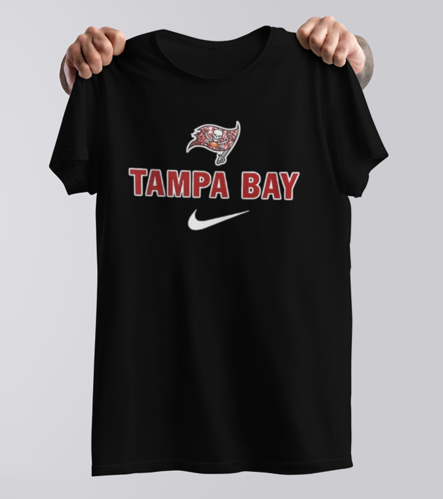Tampa Bay Buccaneers In My Veins Jesus In My Heart Diamond Tears Nike T-Shirt