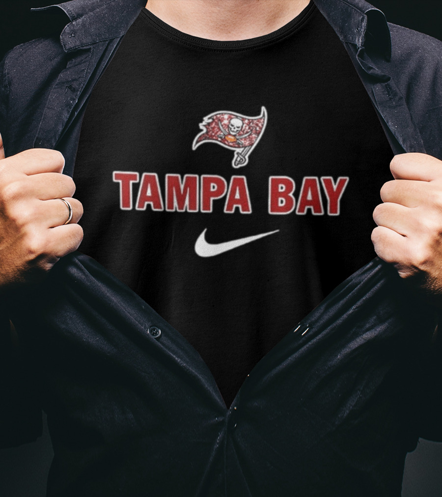 Tampa Bay Buccaneers In My Veins Jesus In My Heart Diamond Tears Nike T-Shirt