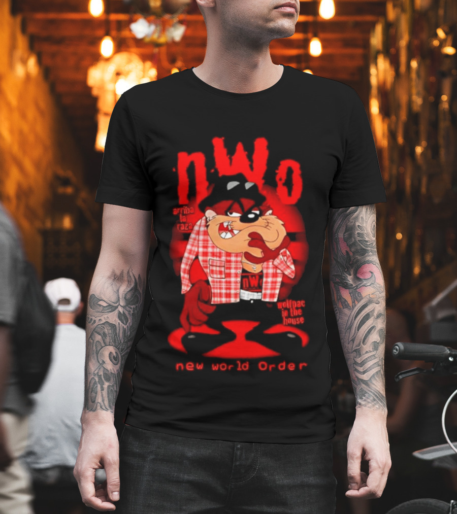 NWo Wolfpac Taz Tasmanian Devil New World Order Arriba La Raza T-Shirt