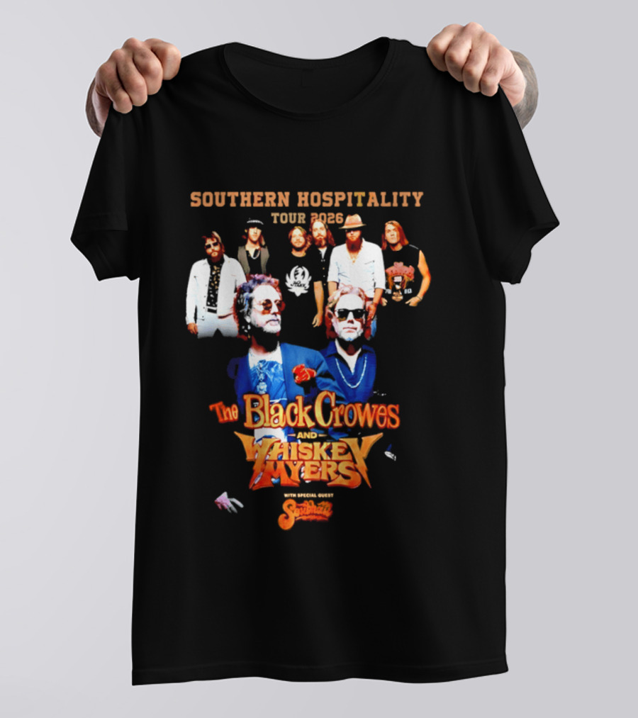Southern Hospitality Tour 2026 The Black Crowes Whiskey Myers T-Shirt