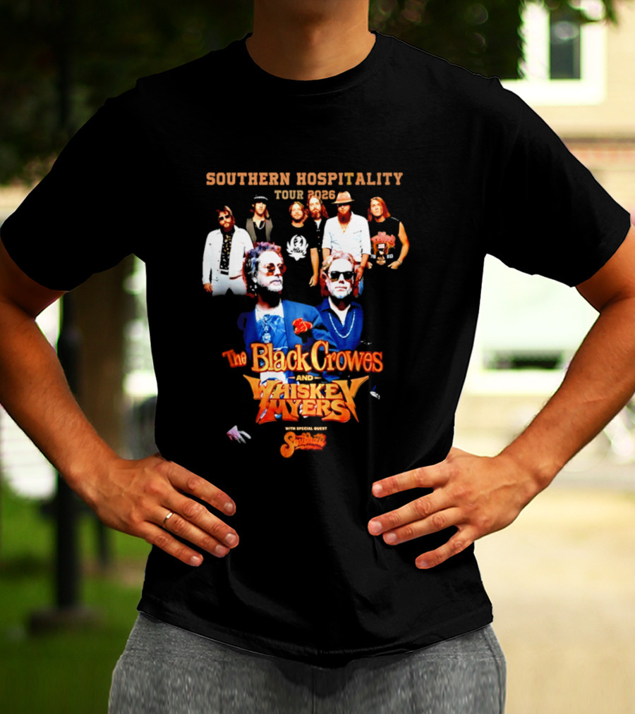 Southern Hospitality Tour 2026 The Black Crowes Whiskey Myers T-Shirt
