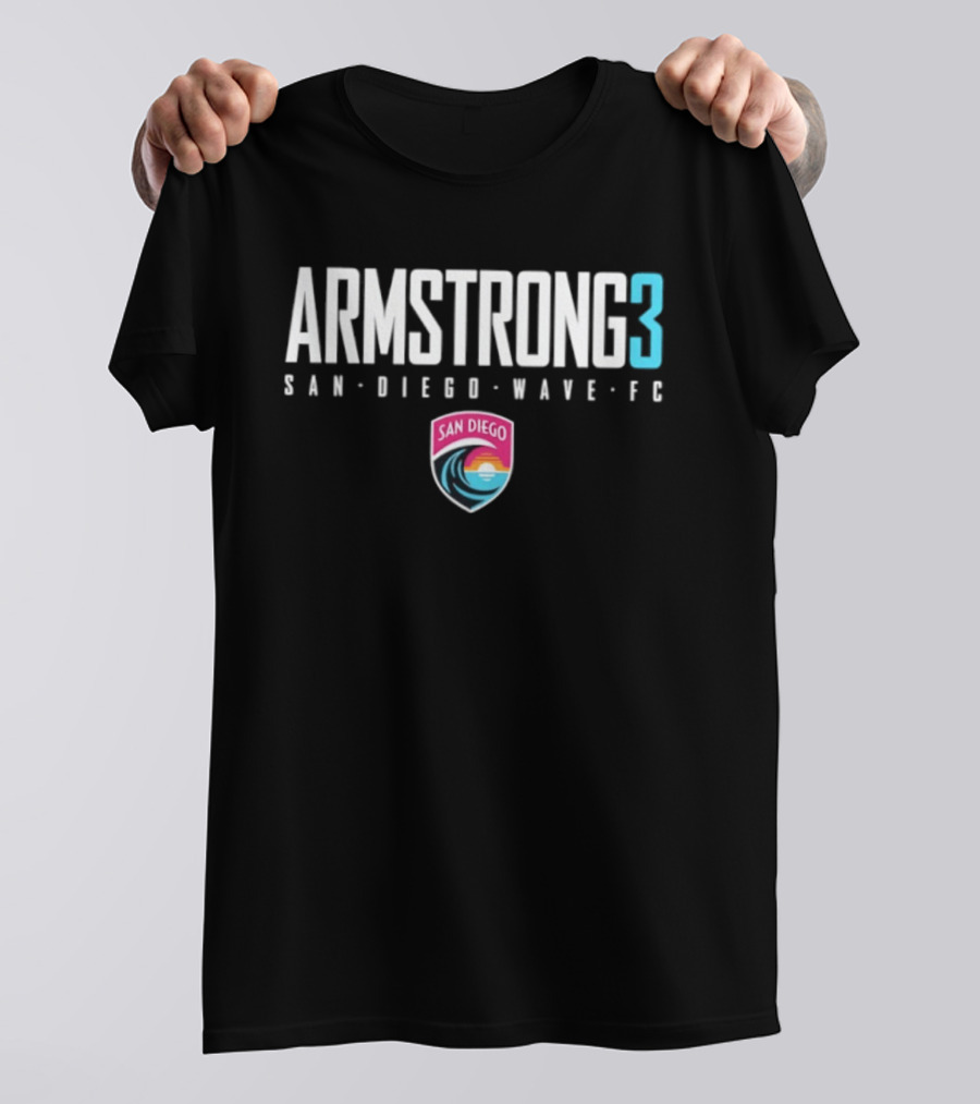 San Diego Wave FC Armstrong 3 Soccer Team Gear T-Shirt