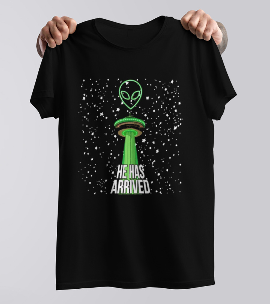Victor Wembanyama Alien Tower Of The Americas San Antonio Spurs UFO He Has Arrived T-Shirt