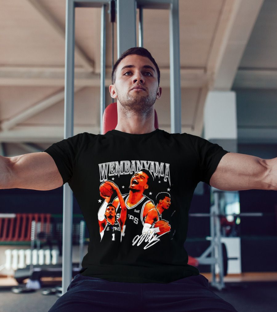 Victor Wembanyama San Antonio Spurs NBA Stars Basketball T-Shirt