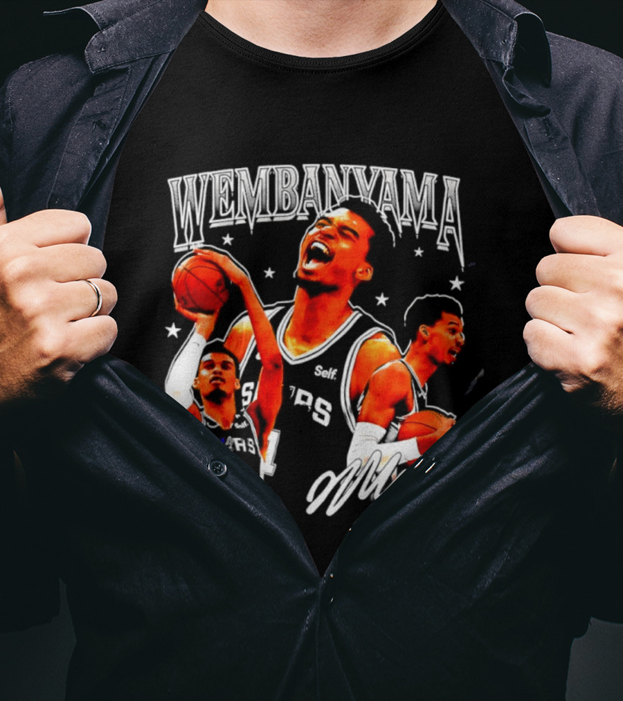Victor Wembanyama San Antonio Spurs NBA Stars Basketball T-Shirt