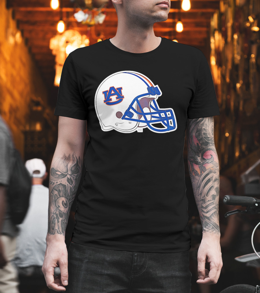 Auburn Tigers Football Helmet AU T-Shirt