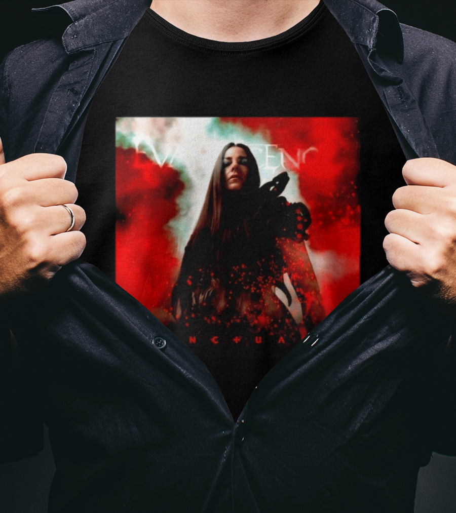 Evanescence Sanctuary Red Atmospheric Album Cover T-Shirt