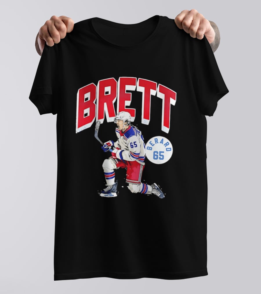 Brett Berard 65 New York Rangers Hockey T-Shirt