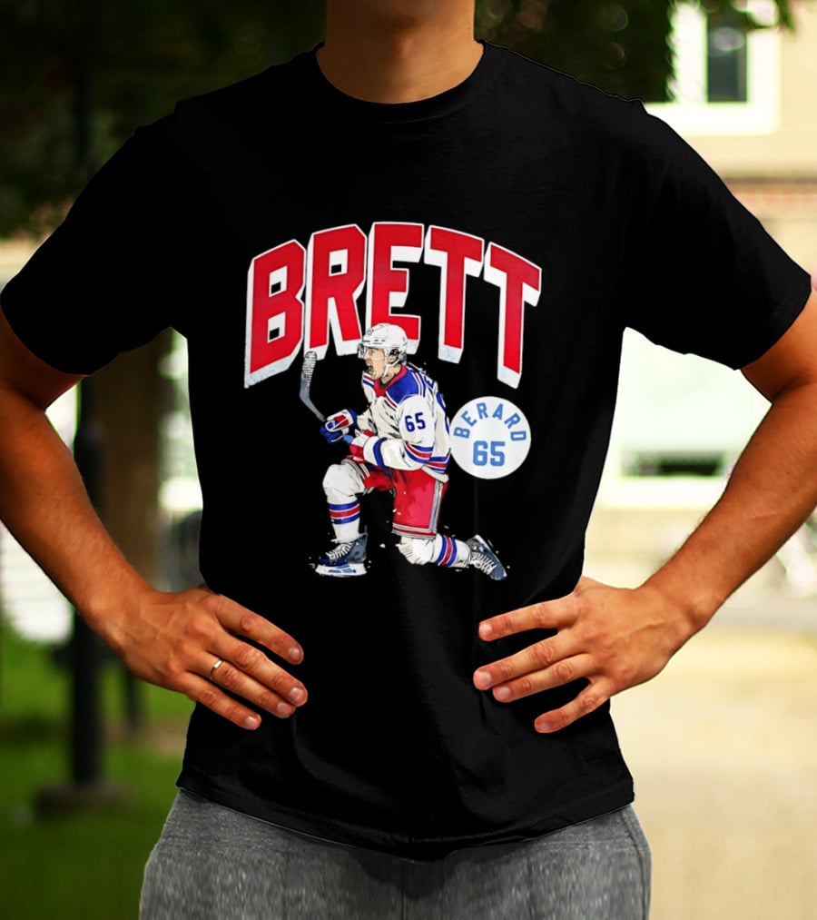 Brett Berard 65 New York Rangers Hockey T-Shirt