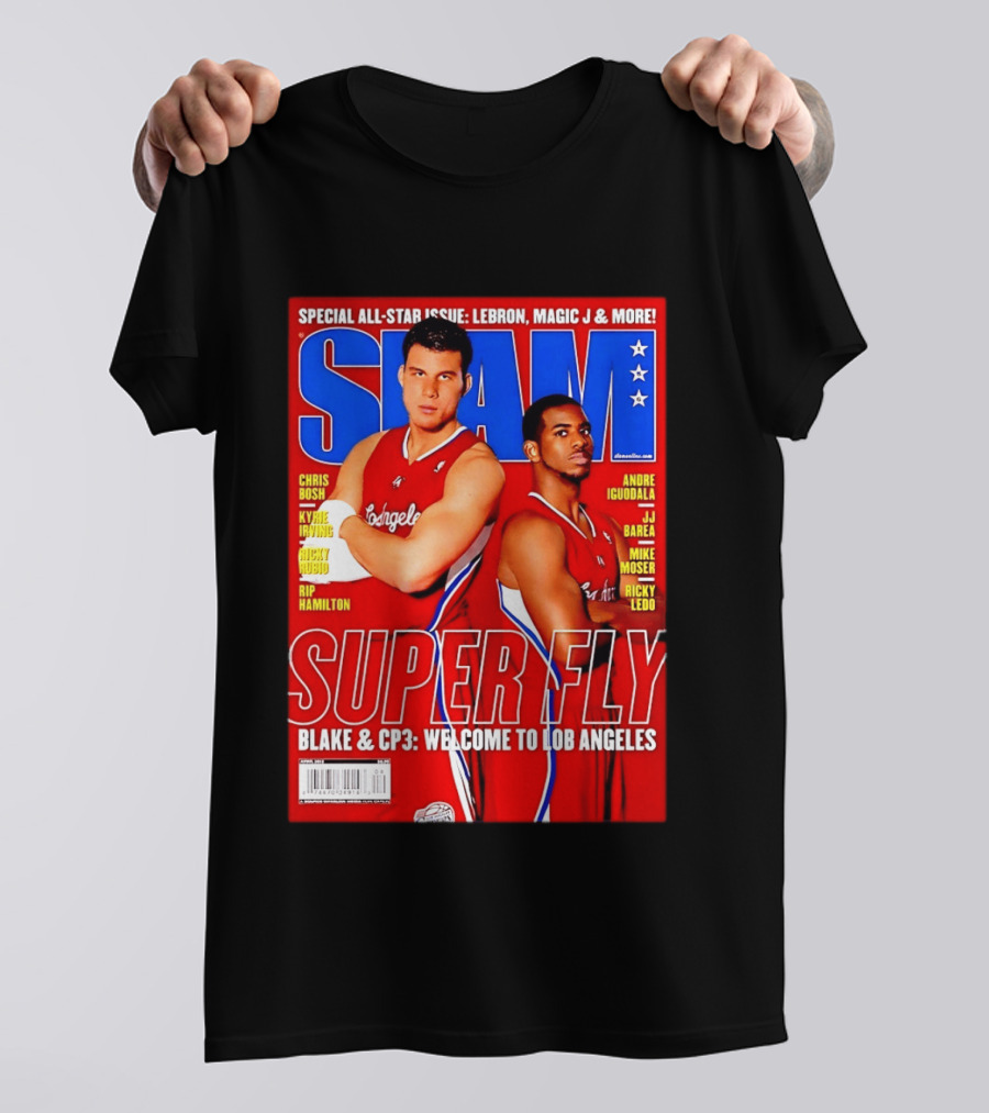 SLAM Magazine Super Fly Blake Griffin Chris Paul Welcome To Lob Angeles T-Shirt