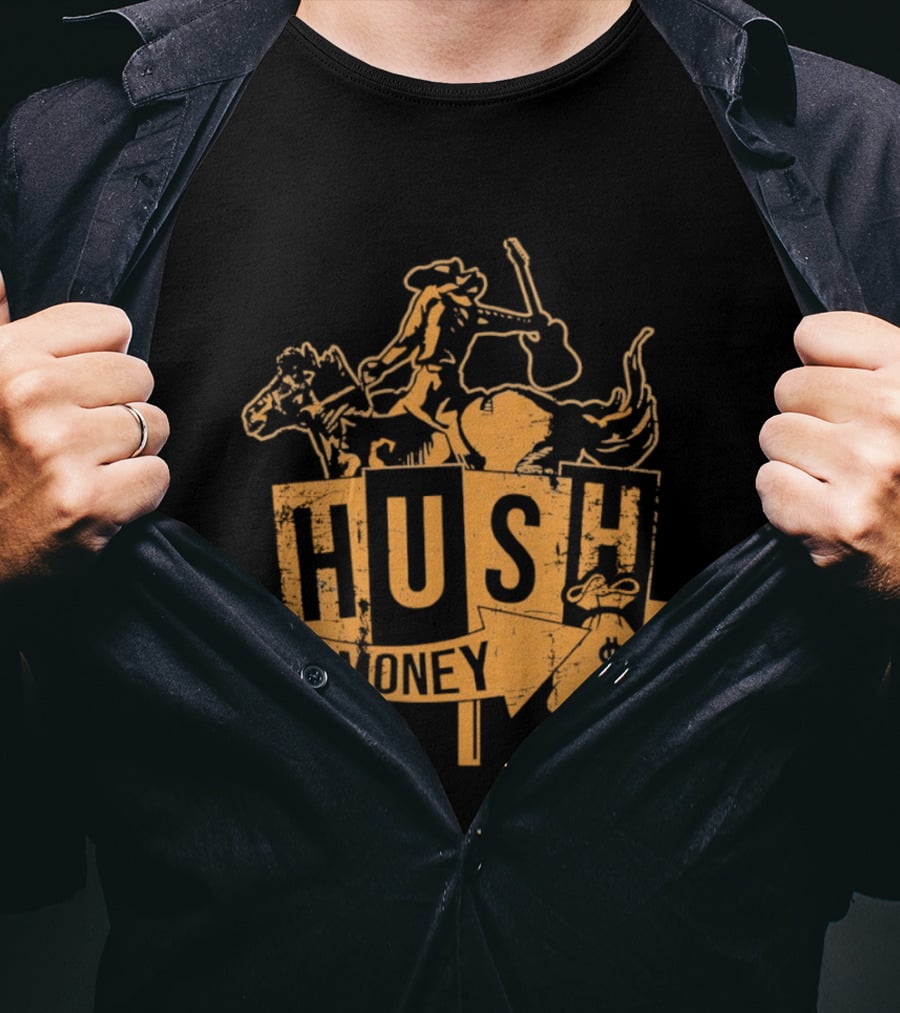 Hush Money Cowboy Horse Dollar Sign Bag T-Shirt