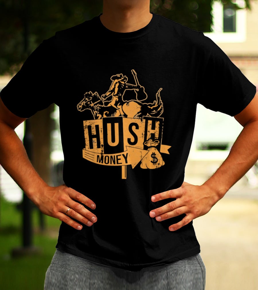 Hush Money Cowboy Horse Dollar Sign Bag T-Shirt