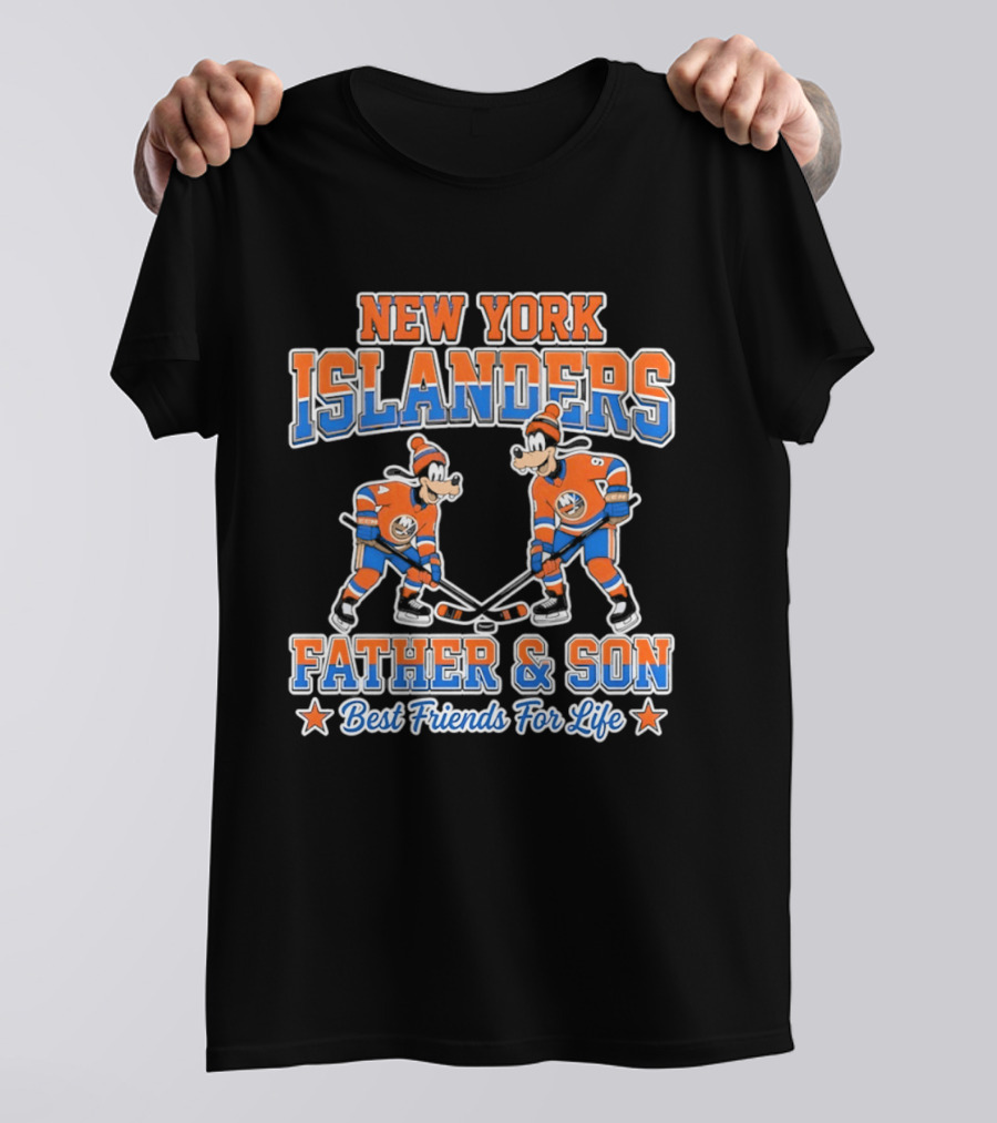New York Islanders Goofy Father Son Best Friends For Life T-Shirt