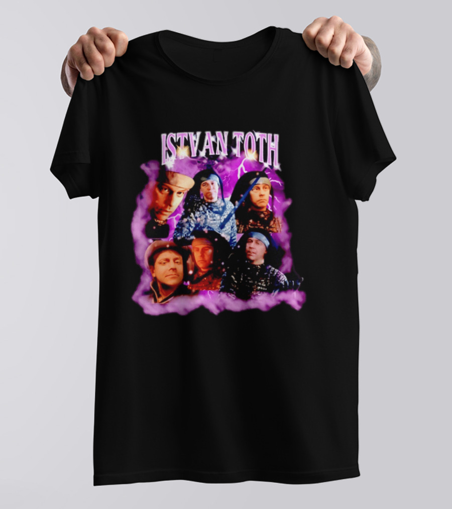 ISTVAN TOTH Lightning Expressions And Artistic Mood Collage T-Shirt