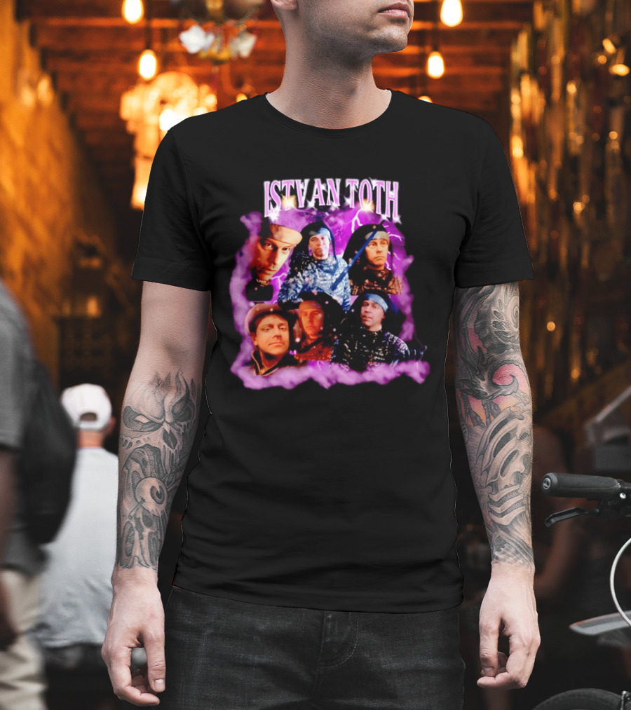 ISTVAN TOTH Lightning Expressions And Artistic Mood Collage T-Shirt