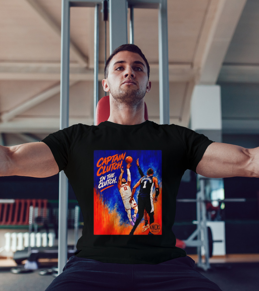 Captain Clutch Jalen Brunson Vs Victor Wembanyama Knicks Basketball Mexico T-Shirt