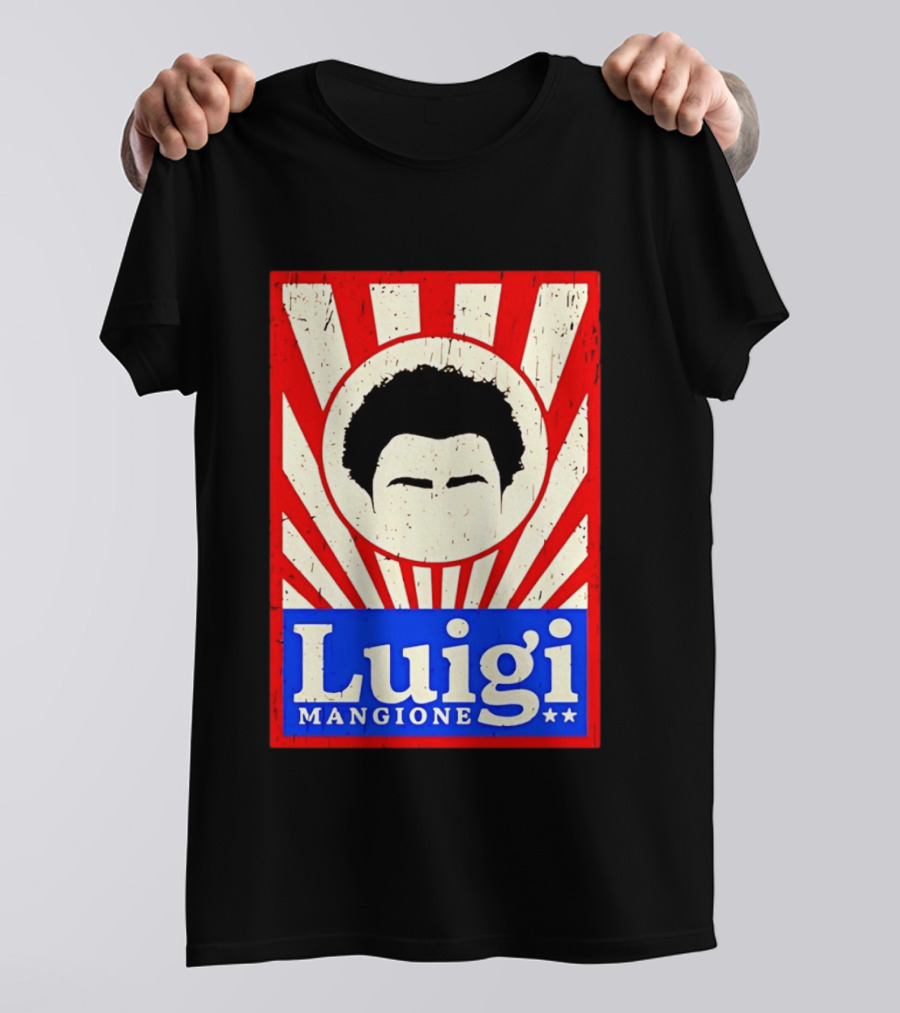 Luigi Mangione Red White Blue Campaign T-Shirt