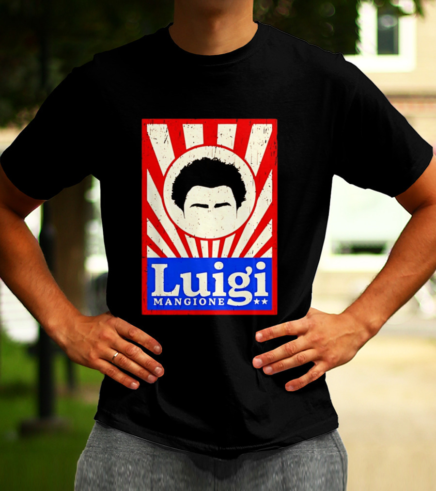 Luigi Mangione Red White Blue Campaign T-Shirt