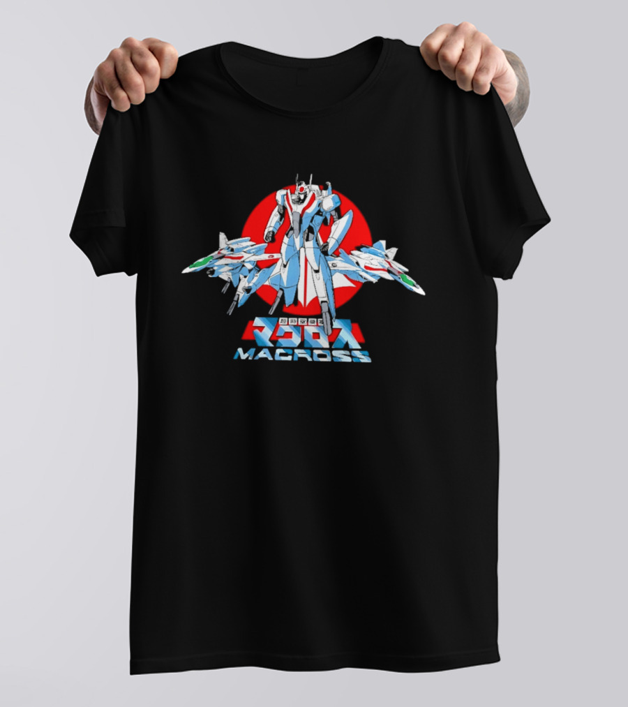 Robotech Macross Classic Anime Mecha Fighter Jets T-Shirt