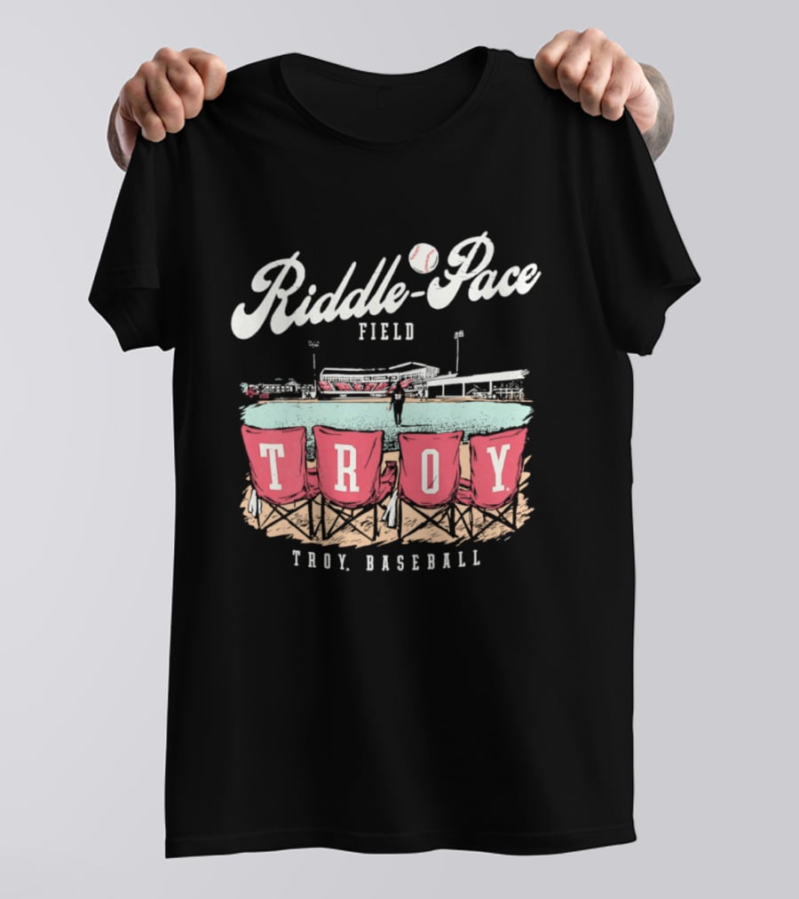 Riddle Pace Field Troy Baseball Troy University Team T-Shirt
