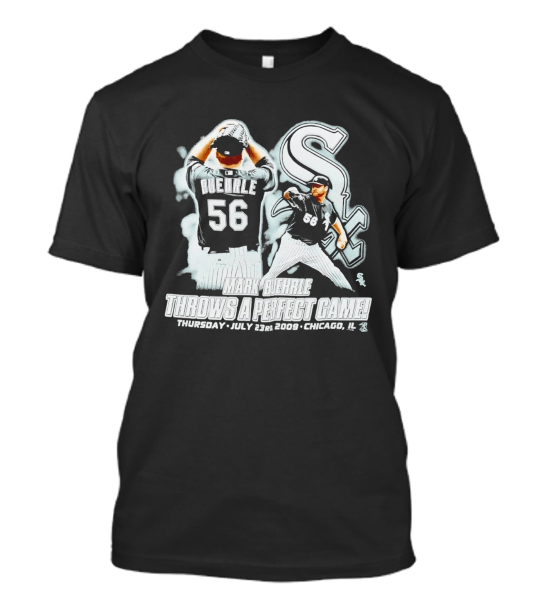 Mark Buehrle 56 White Sox Perfect Game July 23 2009 Chicago T-Shirt