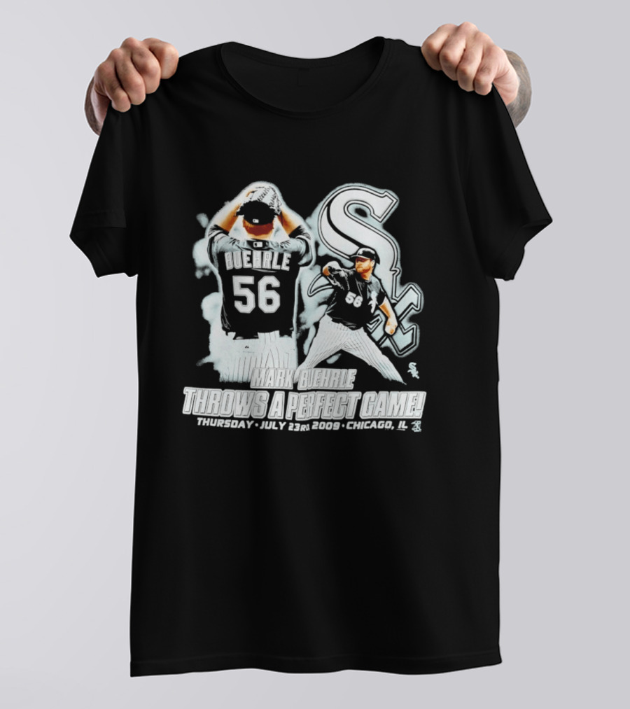 Mark Buehrle 56 White Sox Perfect Game July 23 2009 Chicago T-Shirt