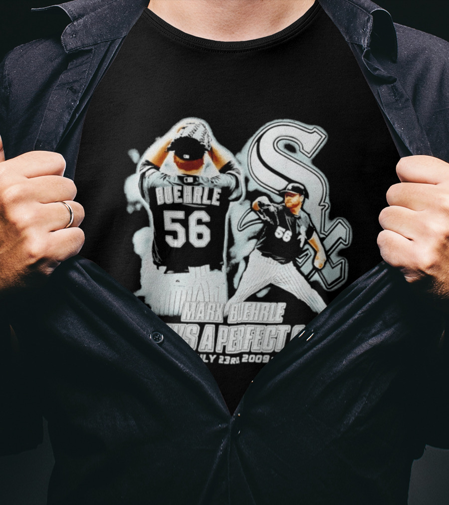 Mark Buehrle 56 White Sox Perfect Game July 23 2009 Chicago T-Shirt