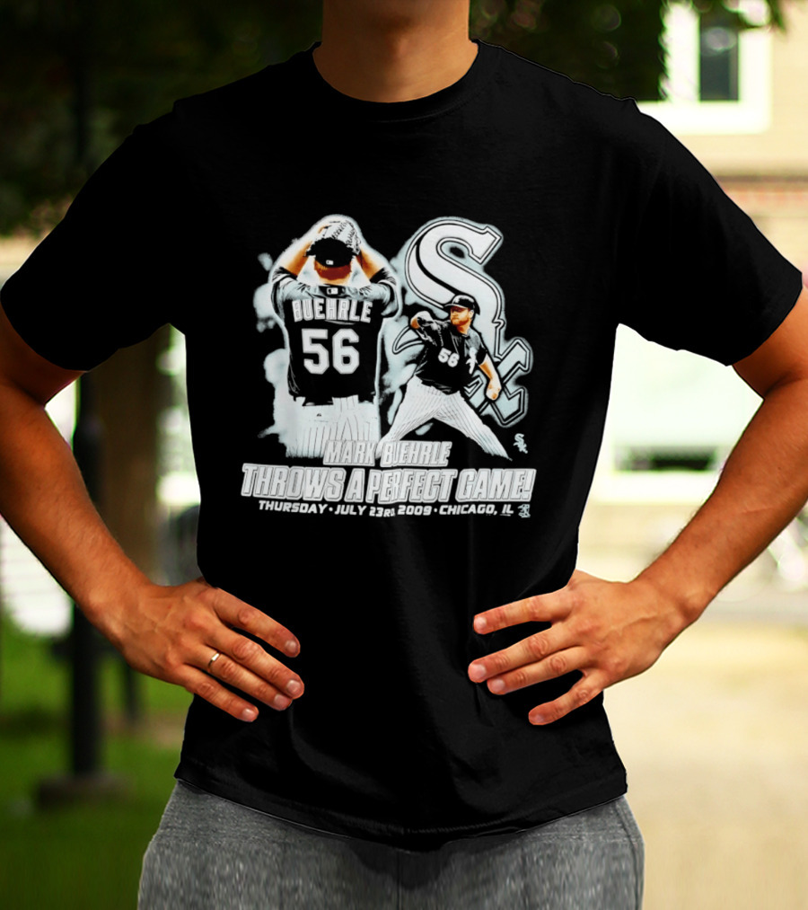 Mark Buehrle 56 White Sox Perfect Game July 23 2009 Chicago T-Shirt