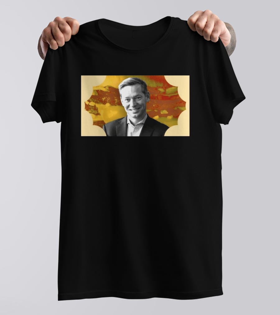 McDonald's CEO Chris Kempczinski Portrait Golden Arch T-Shirt