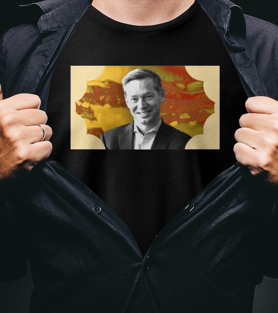 McDonald's CEO Chris Kempczinski Portrait Golden Arch T-Shirt