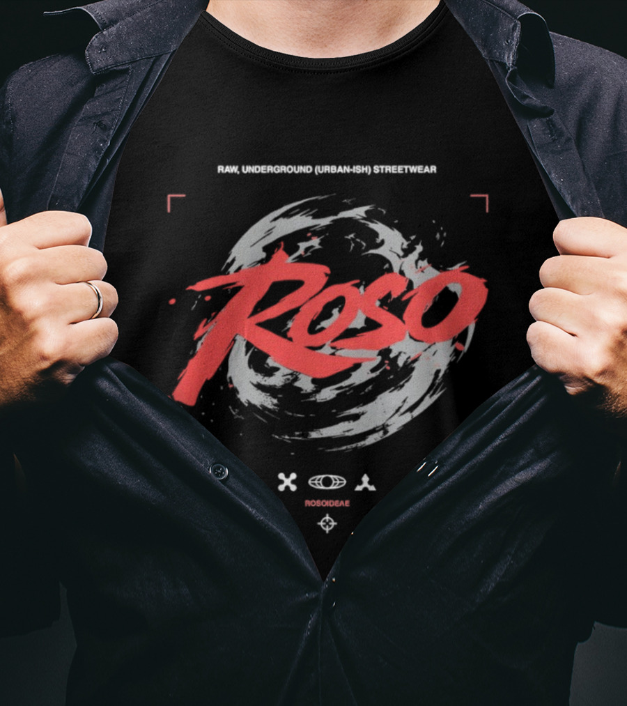 Roso Raw Underground Urbanish Rosoideae Streetwear XOΑ Vrosinox T-Shirt