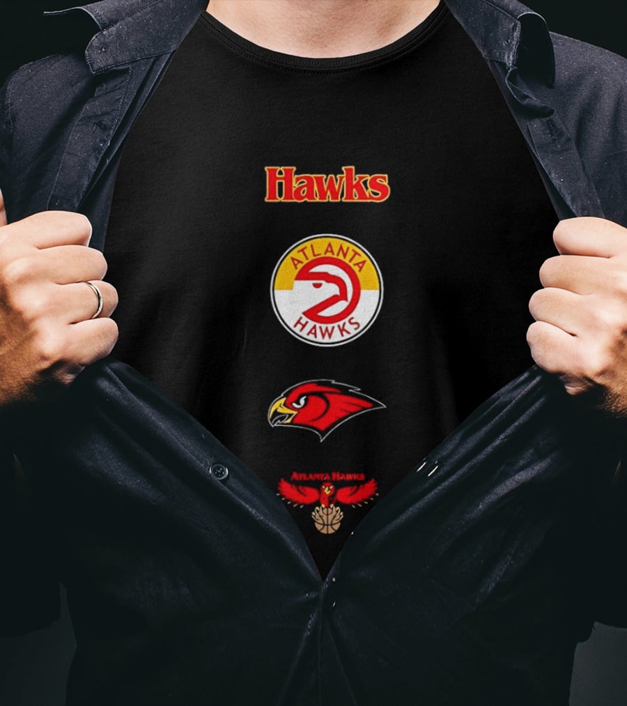 Mitchell & Ness Atlanta Hawks City Collection Vintage Logo Sports Fan Merchandise T-Shirt