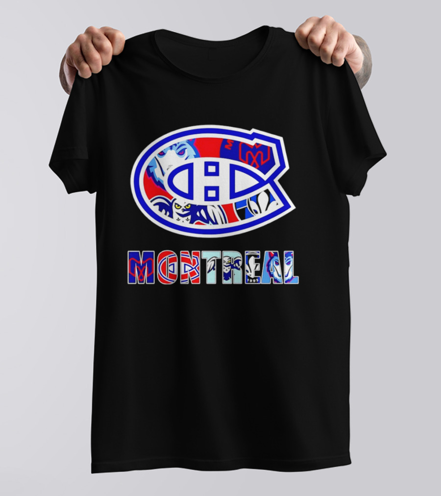 Montreal Canadiens And Sports Teams Emblem Montage T-Shirt